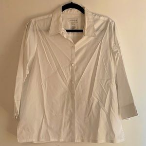 Liz Claiborne White Button Up, Size MP